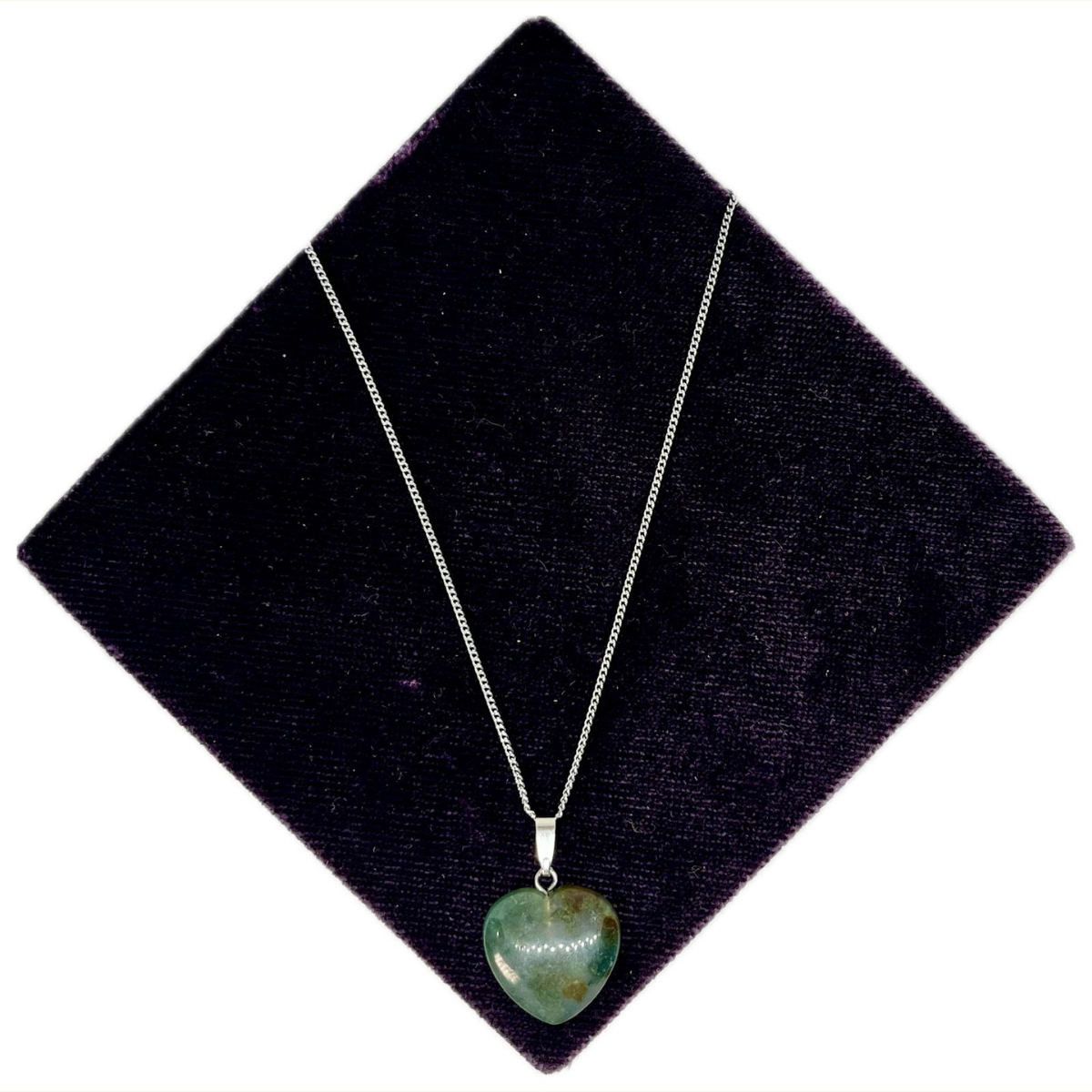 Yosunlu Akik Taşı Kolye