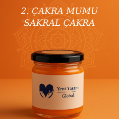 Sakral Çakra Mumu - Turuncu Mum