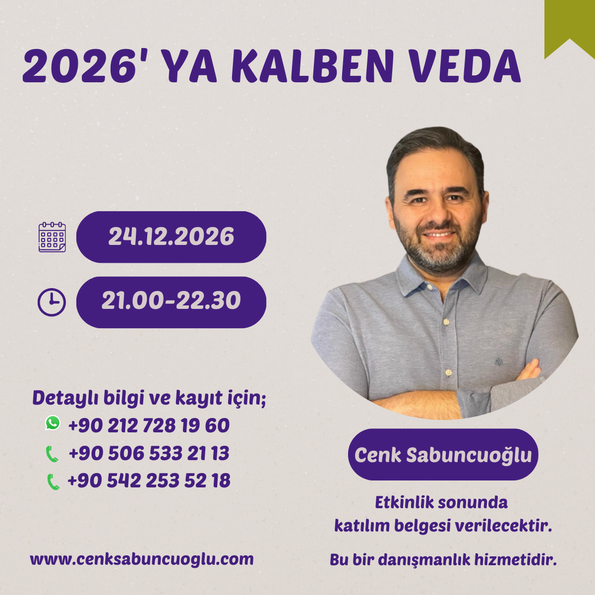 2026'Ya Kalben Veda | Danışmanlık Hizmeti