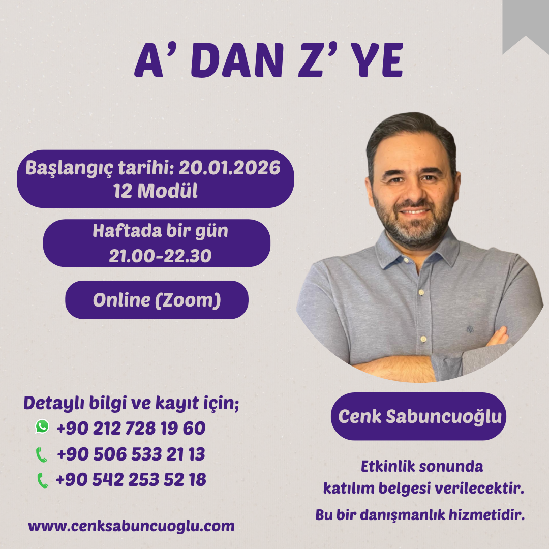 A’ DAN Z’ YE | Online Danışmanlık Hizmeti
