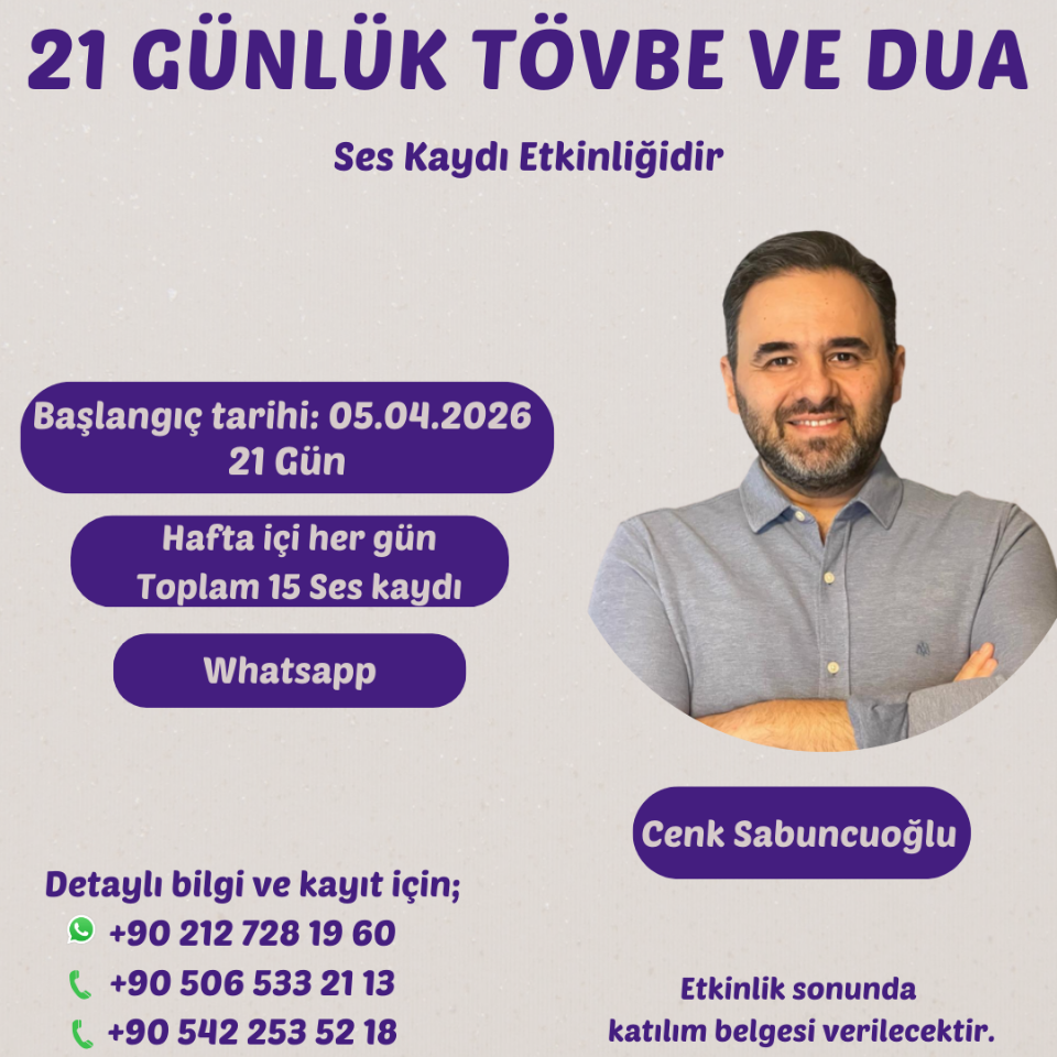 21 Günlük Çalışma | Danışmanlık Hizmeti
